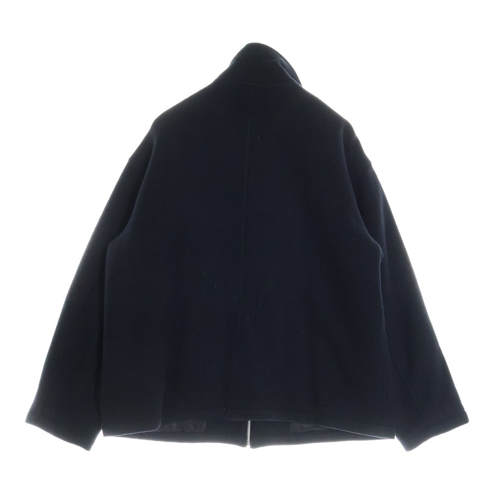 UNIVERSAL PRODUCTS(ユニバーサルプロダクツ) INSULATION ZIP BLOUSON インシュレーション ウール ジップアップ ブルゾンジャケット ブラック 213-60401