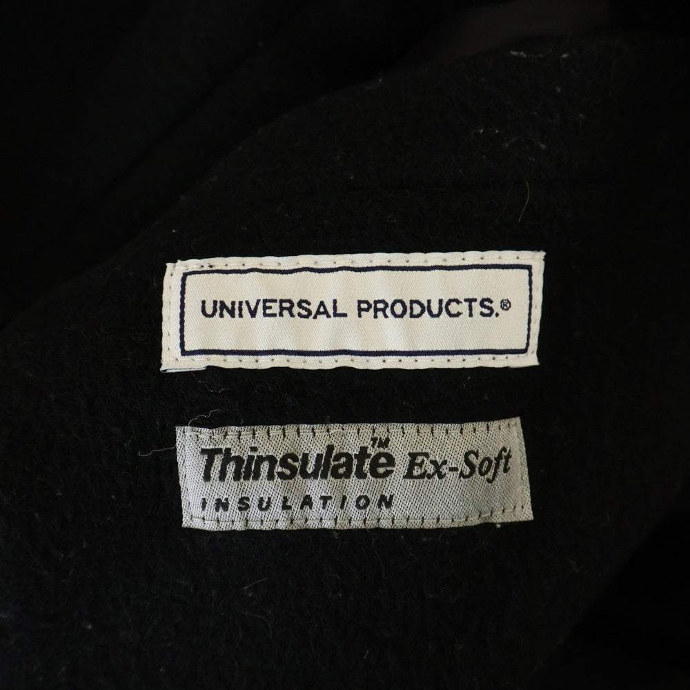 UNIVERSAL PRODUCTS(ユニバーサルプロダクツ) INSULATION ZIP BLOUSON インシュレーション ウール ジップアップ ブルゾンジャケット ブラック 213-60401