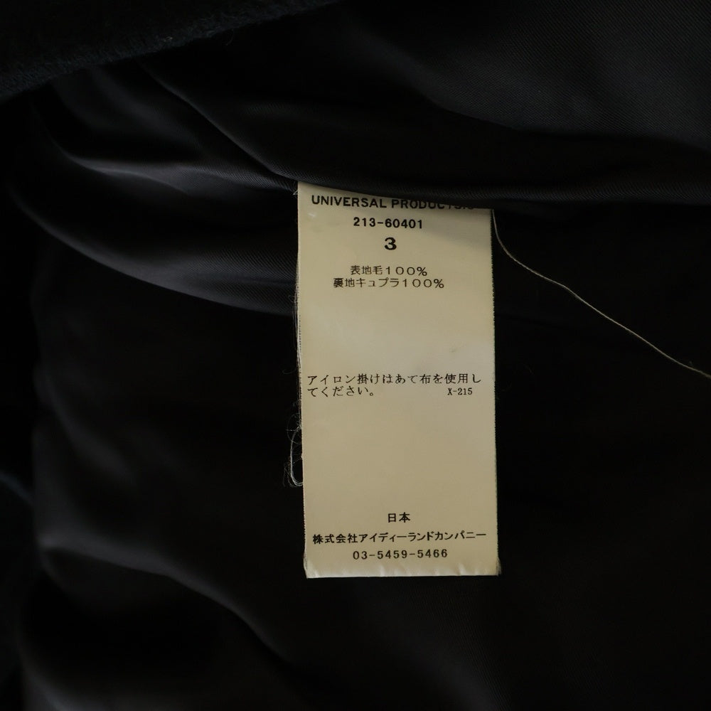 UNIVERSAL PRODUCTS(ユニバーサルプロダクツ) INSULATION ZIP BLOUSON インシュレーション ウール ジップアップ ブルゾンジャケット ブラック 213-60401