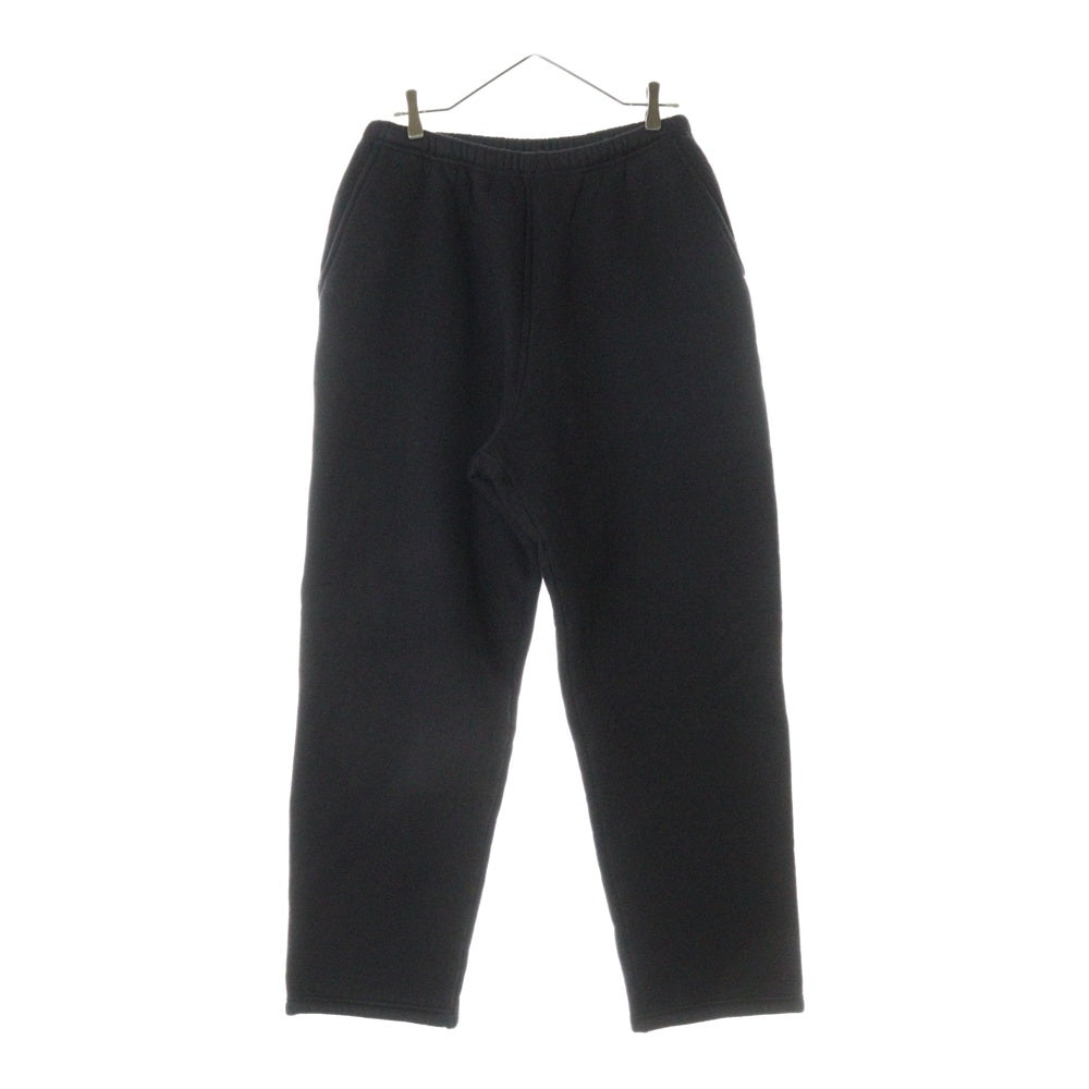 COMOLI(コモリ) 21AW C/W 裏毛 ワイド スウェットパンツ ブラック U03-05015