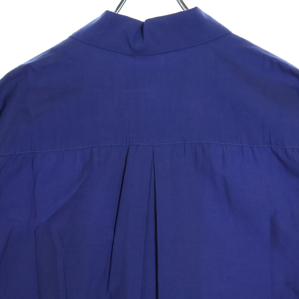 POLYPLOID(ポリプロイド) CAMP COLLAR SHIRT コットンシルク キャンプ オープンカラー 半袖シャツ ブルー 11-C-10