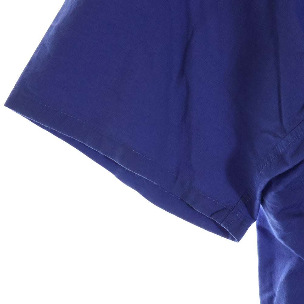 POLYPLOID(ポリプロイド) CAMP COLLAR SHIRT コットンシルク キャンプ オープンカラー 半袖シャツ ブルー 11-C-10