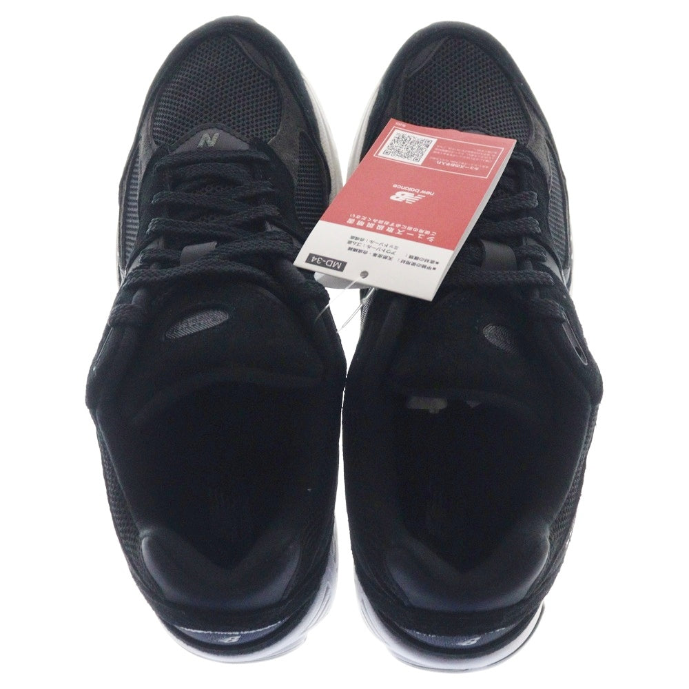 New Balance(ニューバランス) M2002RBK スウェード ローカットスニーカー ブラック US10/28.0cm
