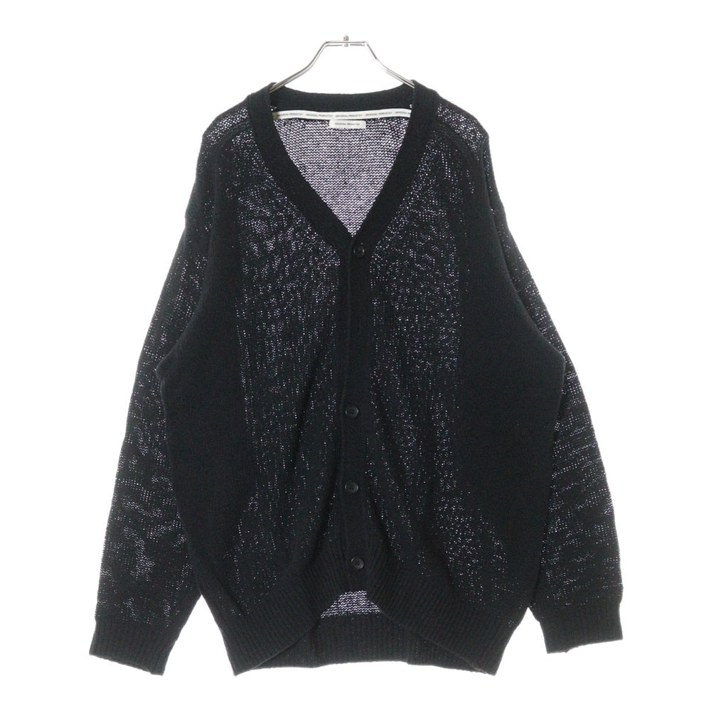 UNIVERSAL PRODUCTS(ユニバーサルプロダクツ) 22SS DRY COTTON KNIT CARDIGANE ドライ コットンニット カーディガン ブラック 221-60201