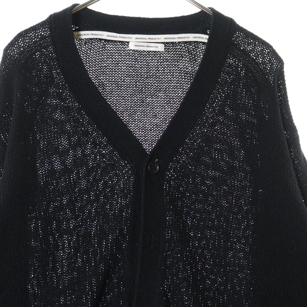 UNIVERSAL PRODUCTS(ユニバーサルプロダクツ) 22SS DRY COTTON KNIT CARDIGANE ドライ コットンニット カーディガン ブラック 221-60201