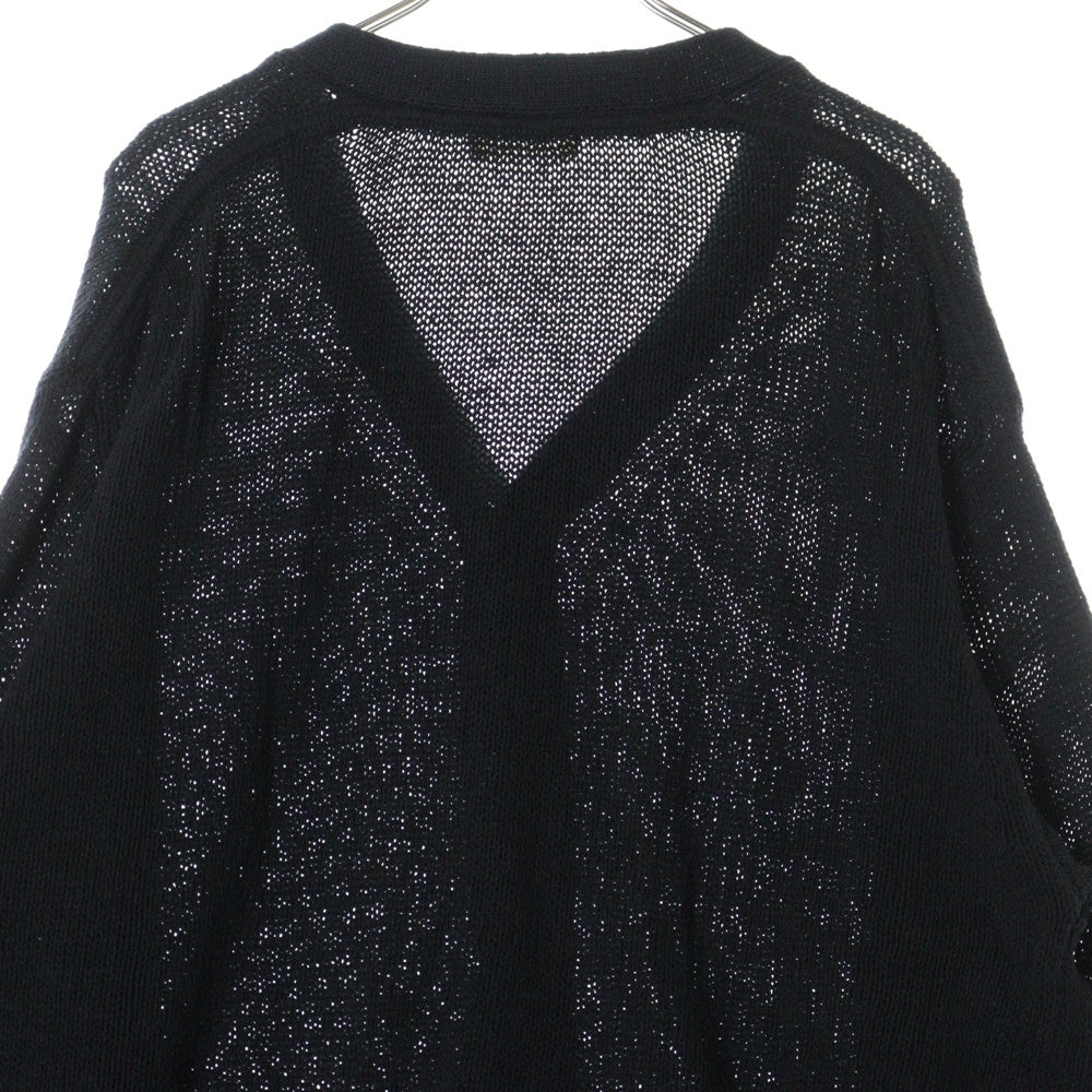 UNIVERSAL PRODUCTS(ユニバーサルプロダクツ) 22SS DRY COTTON KNIT CARDIGANE ドライ コットンニット カーディガン ブラック 221-60201