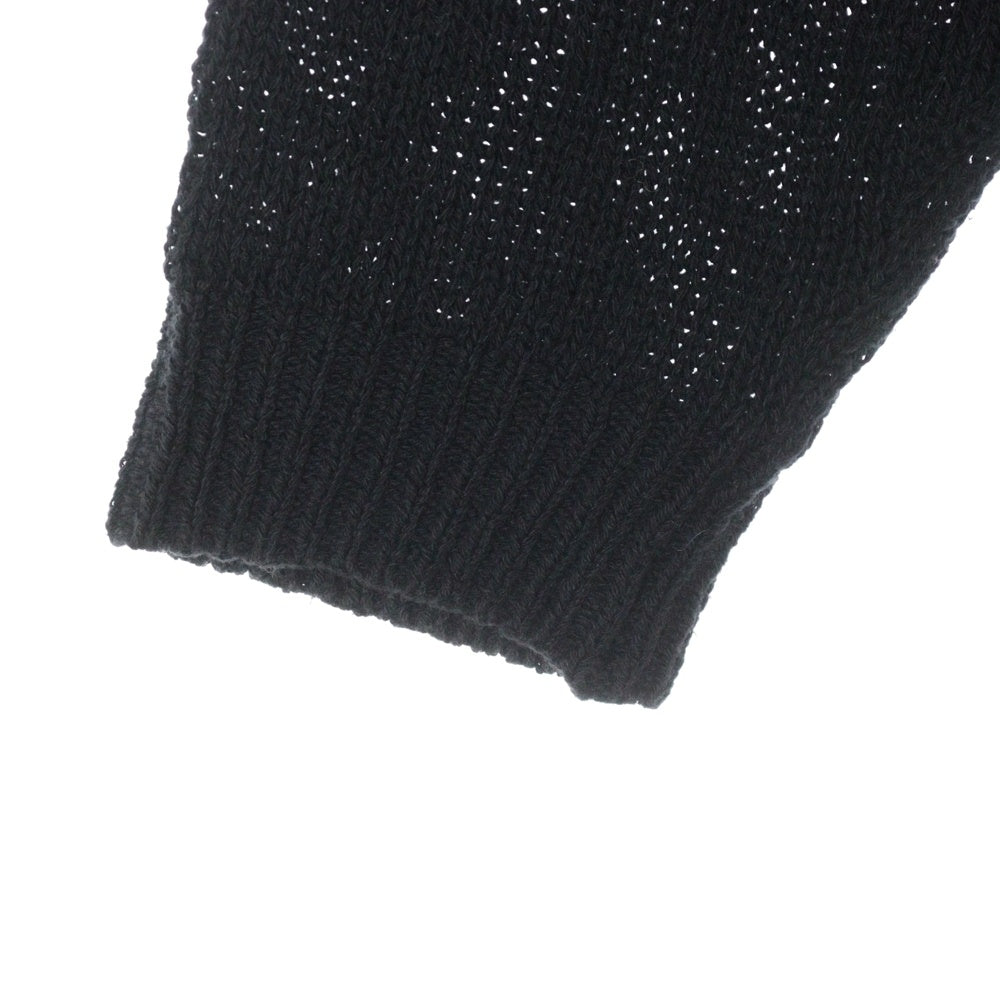 UNIVERSAL PRODUCTS(ユニバーサルプロダクツ) 22SS DRY COTTON KNIT CARDIGANE ドライ コットンニット カーディガン ブラック 221-60201
