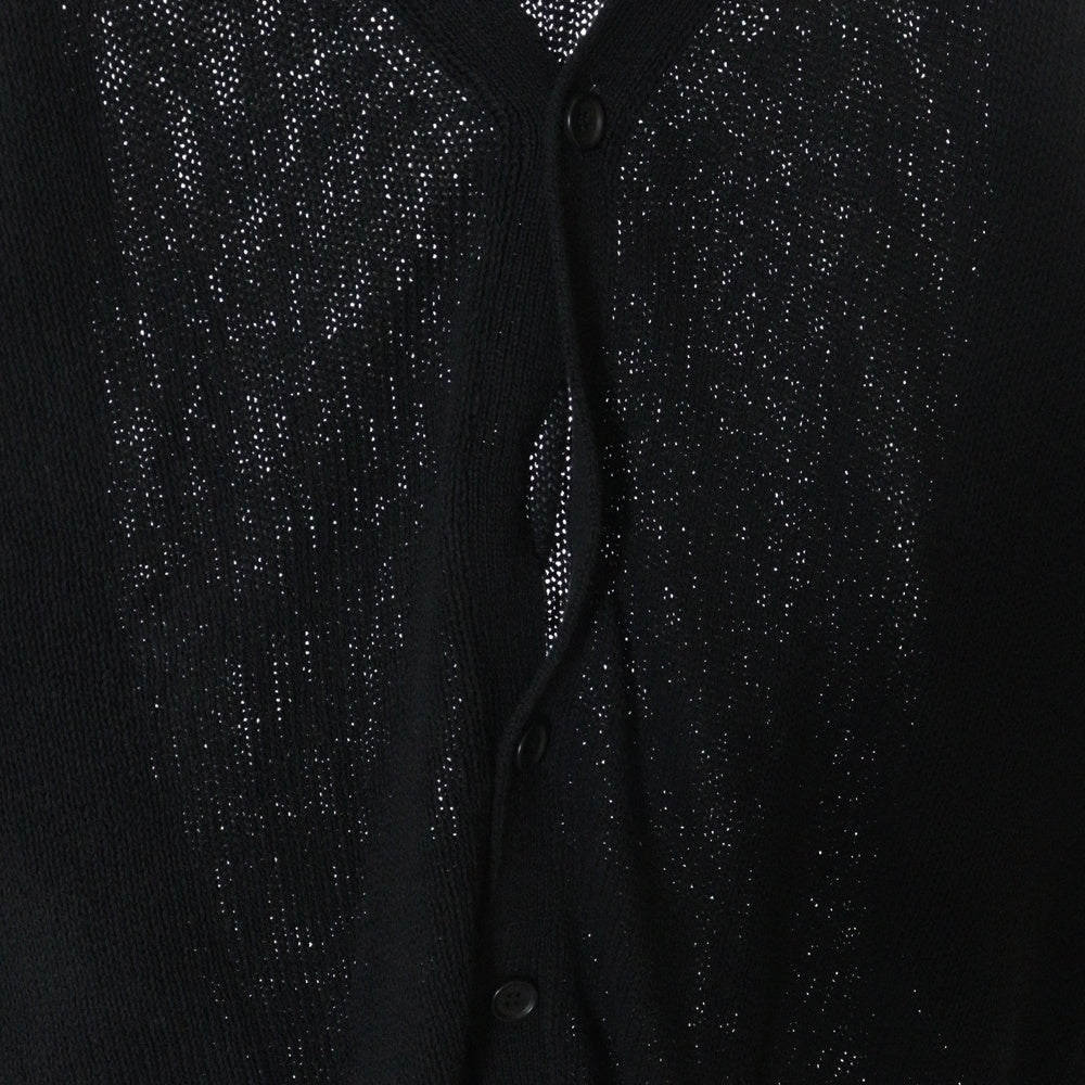 UNIVERSAL PRODUCTS(ユニバーサルプロダクツ) 22SS DRY COTTON KNIT CARDIGANE ドライ コットンニット カーディガン ブラック 221-60201