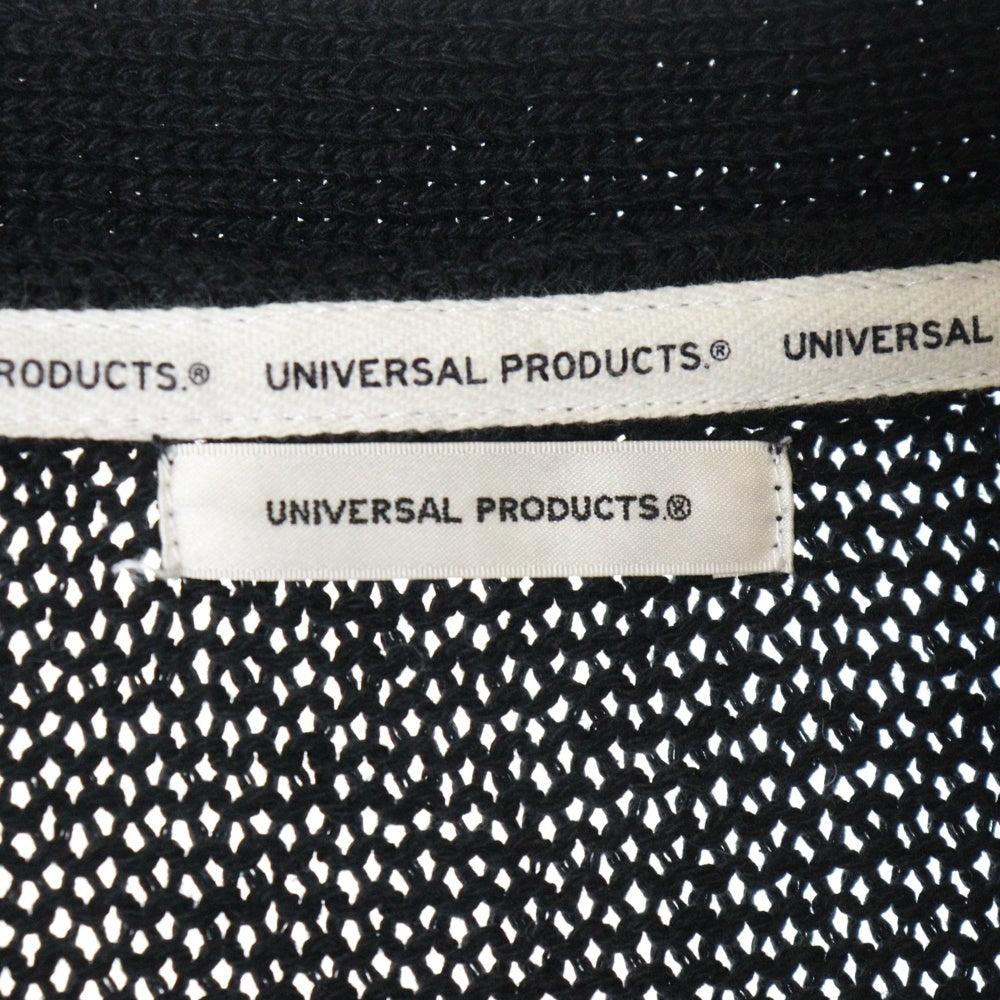 UNIVERSAL PRODUCTS(ユニバーサルプロダクツ) 22SS DRY COTTON KNIT CARDIGANE ドライ コットンニット カーディガン ブラック 221-60201