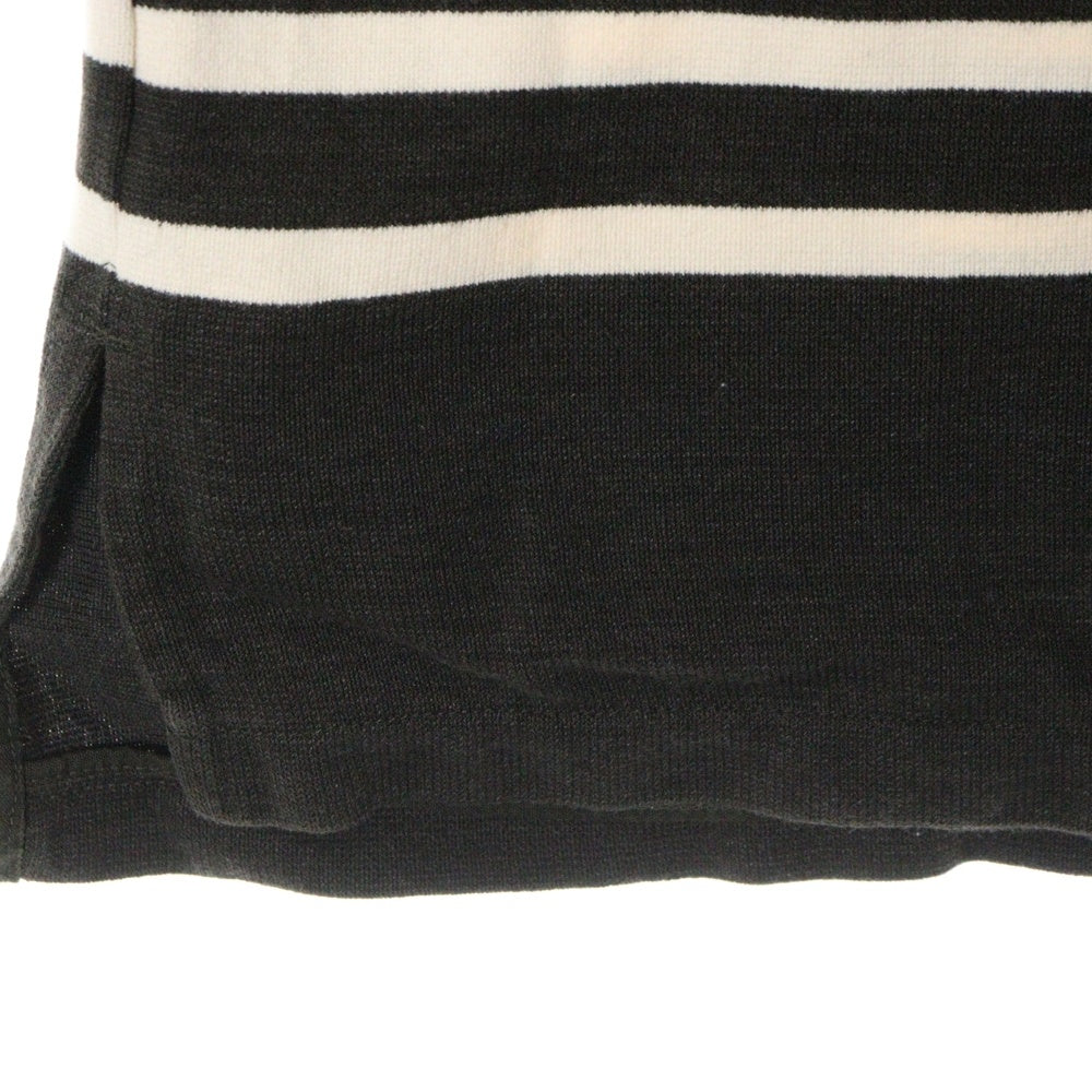 blurhms(ブラームス) Border Basque Shirt ボーダー バスク 長袖Tシャツ カットソー ダークブラウン/ホワイト bROOTS23S29