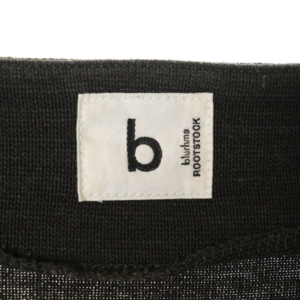 blurhms(ブラームス) Border Basque Shirt ボーダー バスク 長袖Tシャツ カットソー ダークブラウン/ホワイト bROOTS23S29