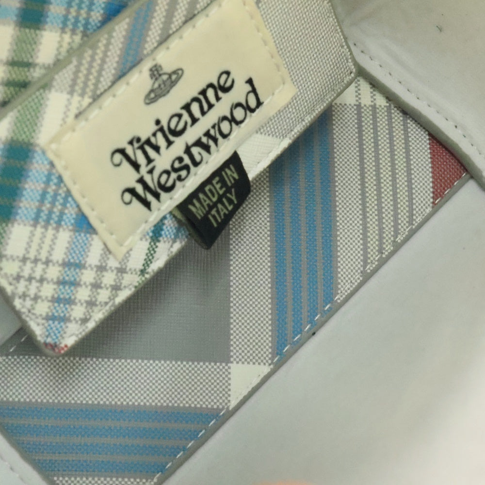 Vivienne Westwood(ヴィヴィアンウエストウッド) Betty トリコロール チェック レザー スモール 2WAY ハンドバッグ レディース マルチカラー