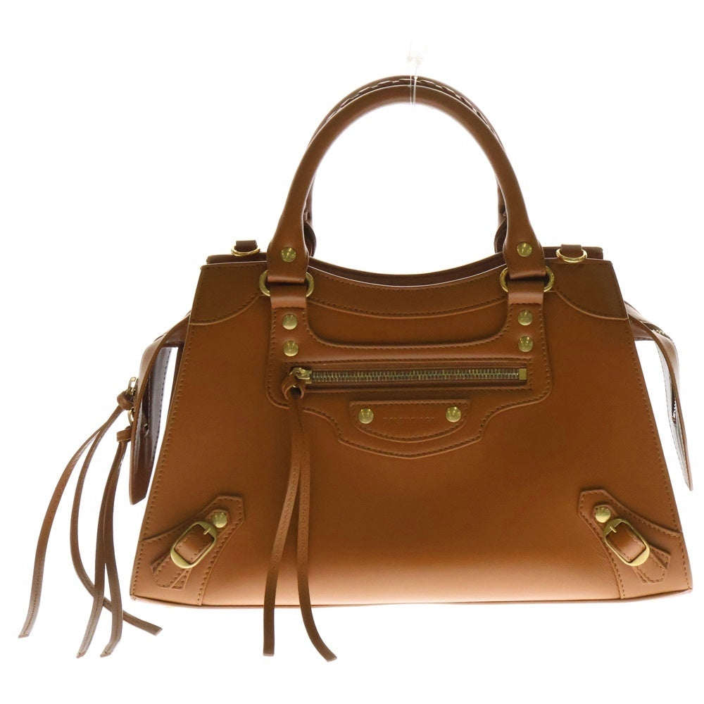 BALENCIAGA(バレンシアガ) ネオ クラシック シティ 2WAY レザー ショルダー ハンドバッグ ブラウン 678629