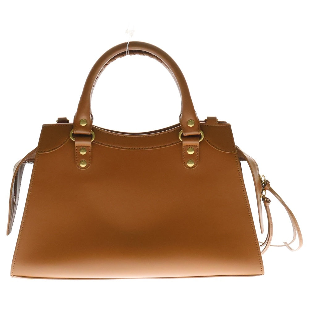 BALENCIAGA(バレンシアガ) ネオ クラシック シティ 2WAY レザー ショルダー ハンドバッグ ブラウン 678629