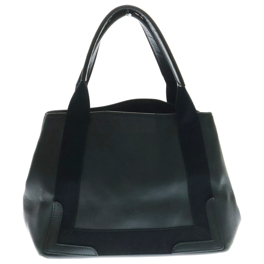 BALENCIAGA(バレンシアガ) NAVY CABAS S ネイビー スモール カバ レザー トート ハンドバッグ ブラック 339933