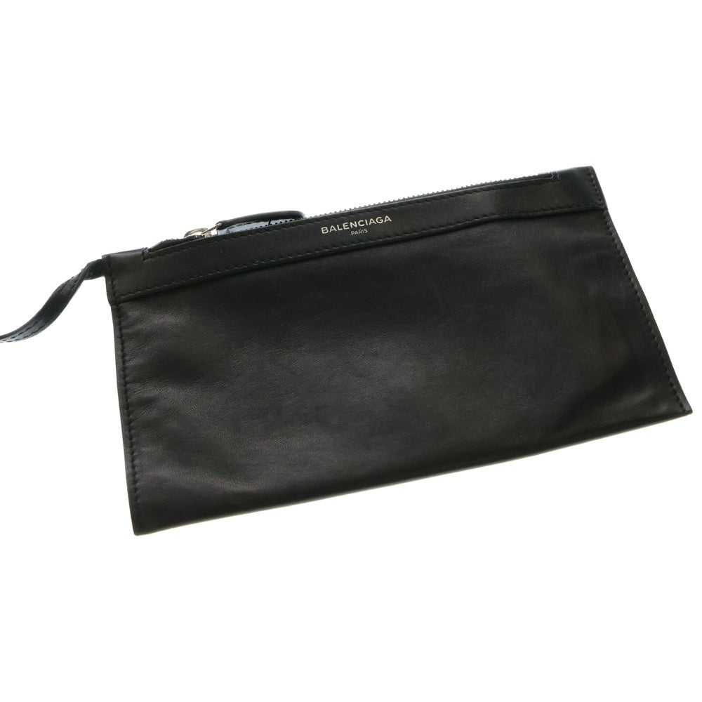 BALENCIAGA(バレンシアガ) NAVY CABAS S ネイビー スモール カバ レザー トート ハンドバッグ ブラック 339933