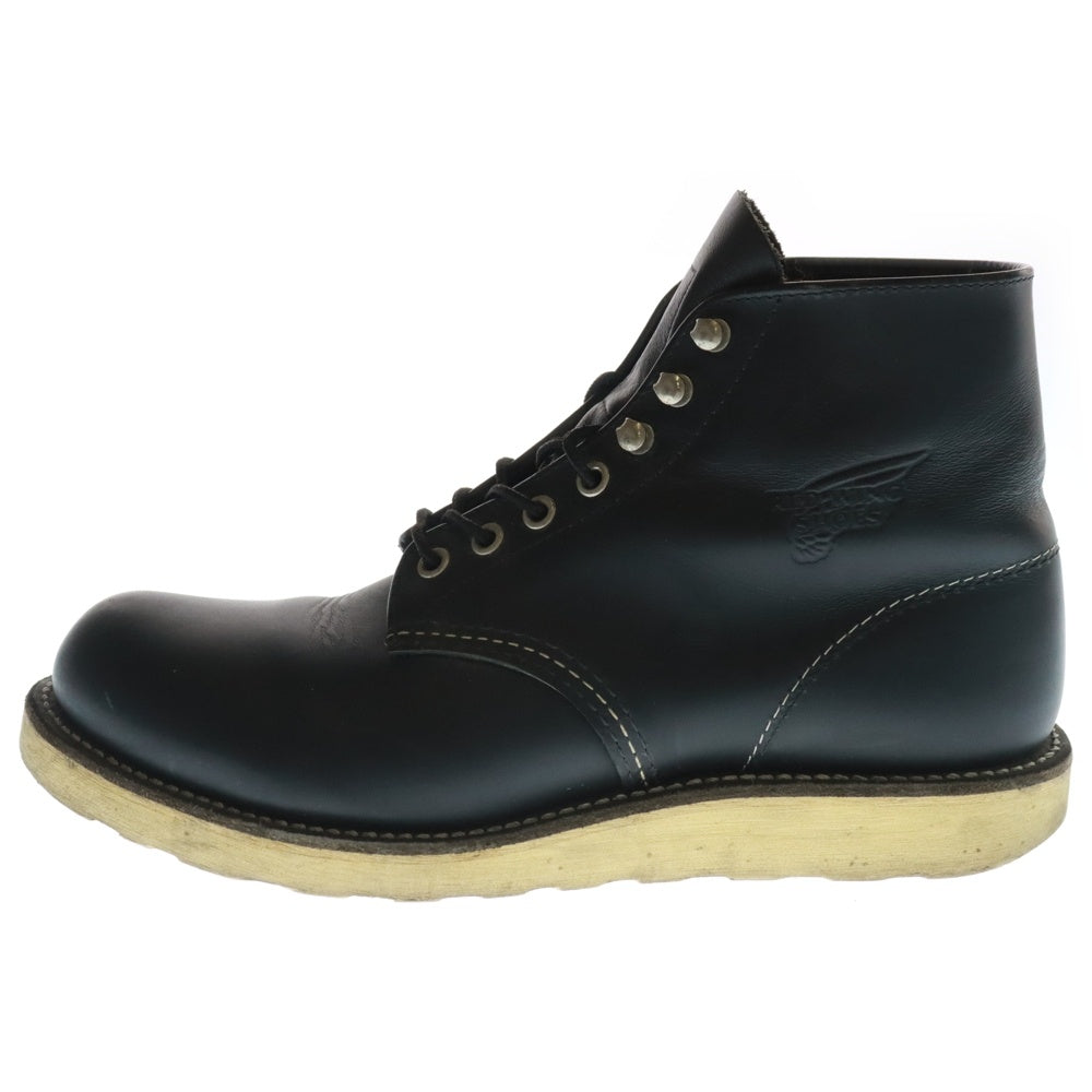 RED WING(レッド ウイング) 8165 6-INCH CLASSIC ROUND クラシックラウンド レザー レースアップ ブーツ ブラック