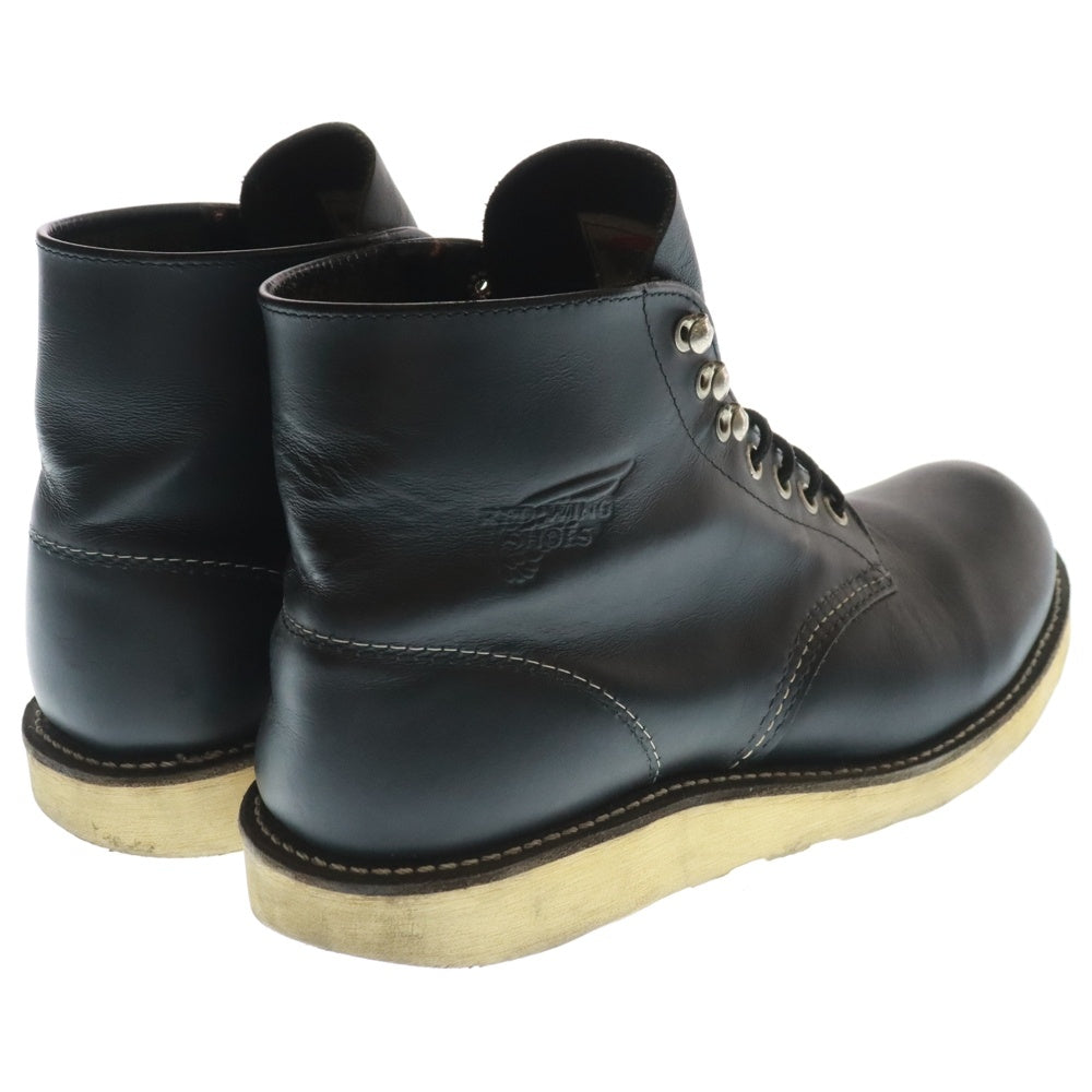 RED WING(レッド ウイング) 8165 6-INCH CLASSIC ROUND クラシックラウンド レザー レースアップ ブーツ ブラック