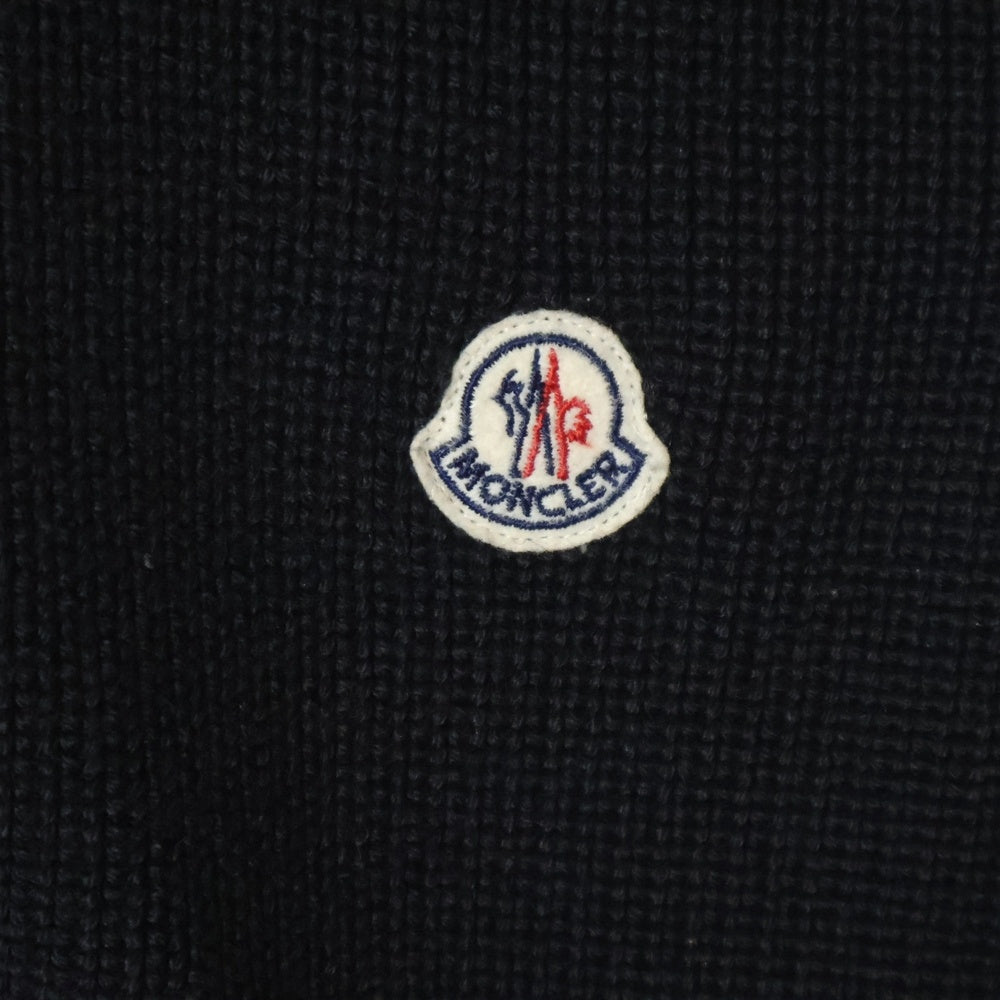 MONCLER(モンクレール) 16AW MAGLIONE TRICOT GILET マリオーネ トリコ バックナイロン フーデッドダウンベスト ブラック B20919413400 94111