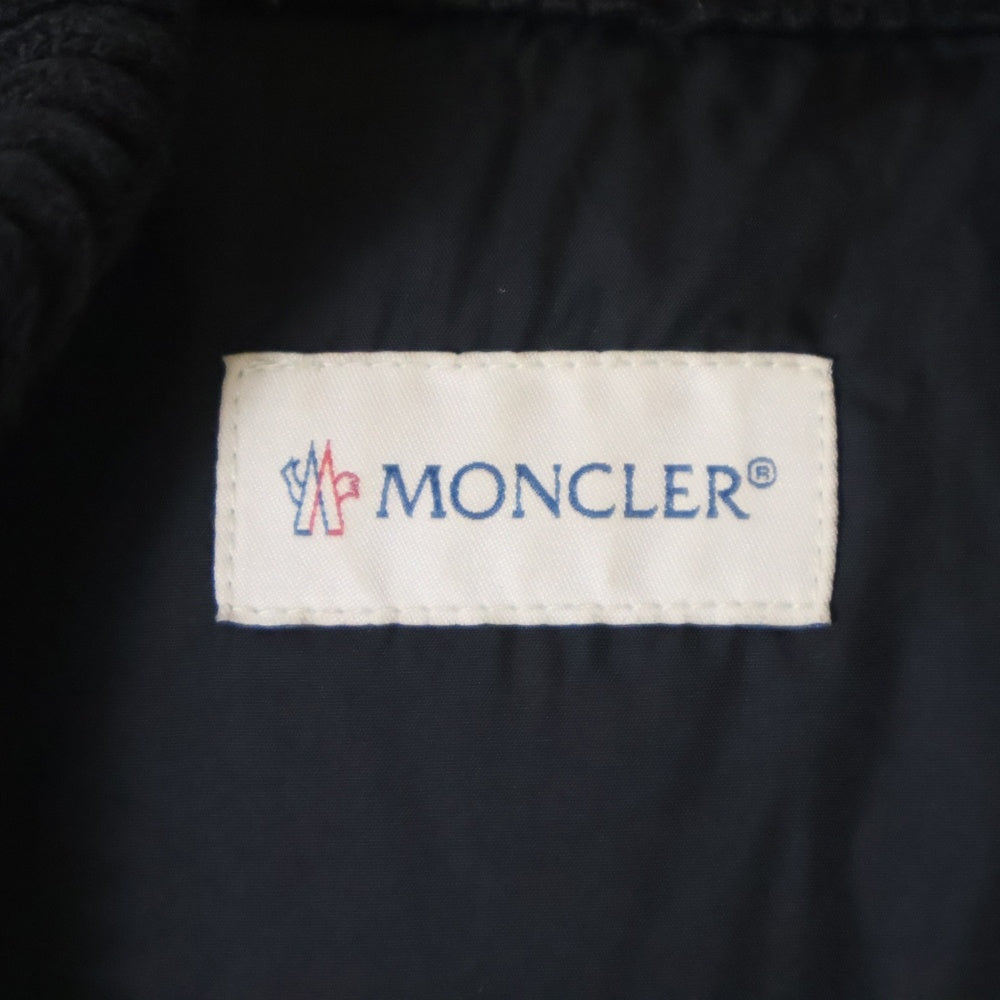 MONCLER(モンクレール) 16AW MAGLIONE TRICOT GILET マリオーネ トリコ バックナイロン フーデッドダウンベスト ブラック B20919413400 94111