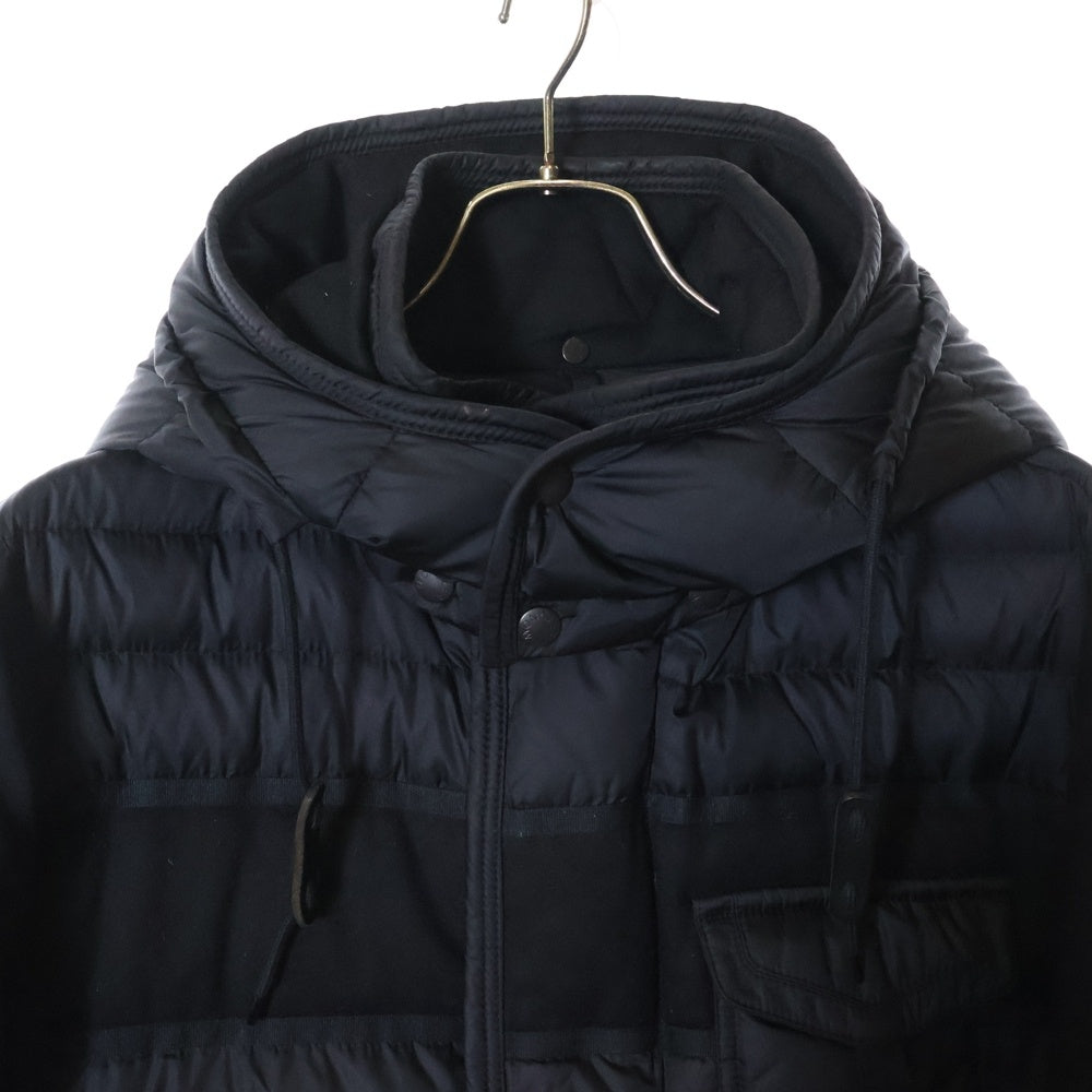 MONCLER(モンクレール) 17AW RYAN GIUBBOTTO ライアン アームロゴワッペン フーデッド ダウンジャケット ブラック C20914139285 53227