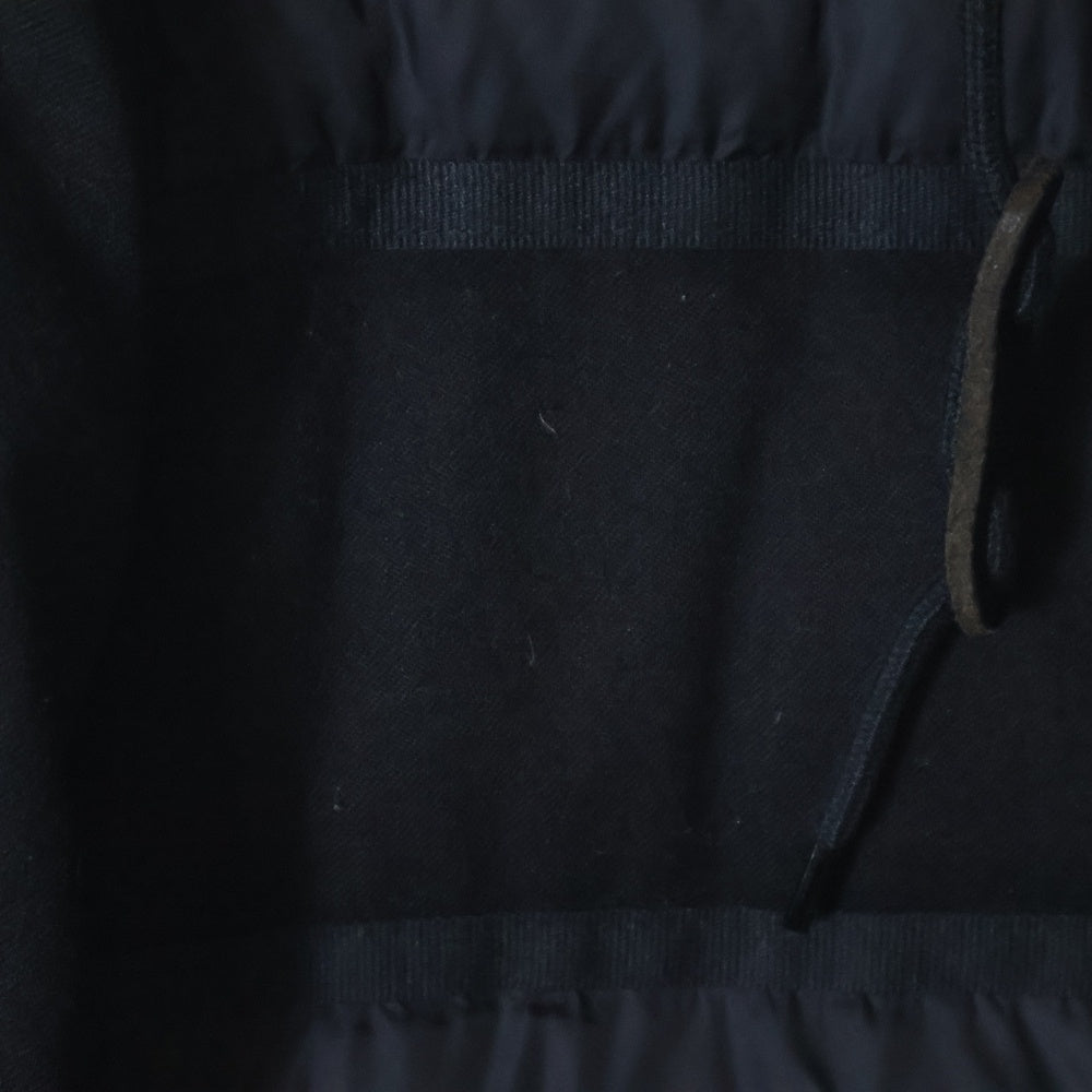 MONCLER(モンクレール) 17AW RYAN GIUBBOTTO ライアン アームロゴワッペン フーデッド ダウンジャケット ブラック C20914139285 53227