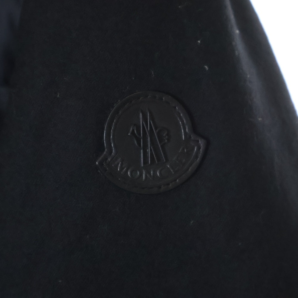 MONCLER(モンクレール) 17AW RYAN GIUBBOTTO ライアン アームロゴワッペン フーデッド ダウンジャケット ブラック C20914139285 53227