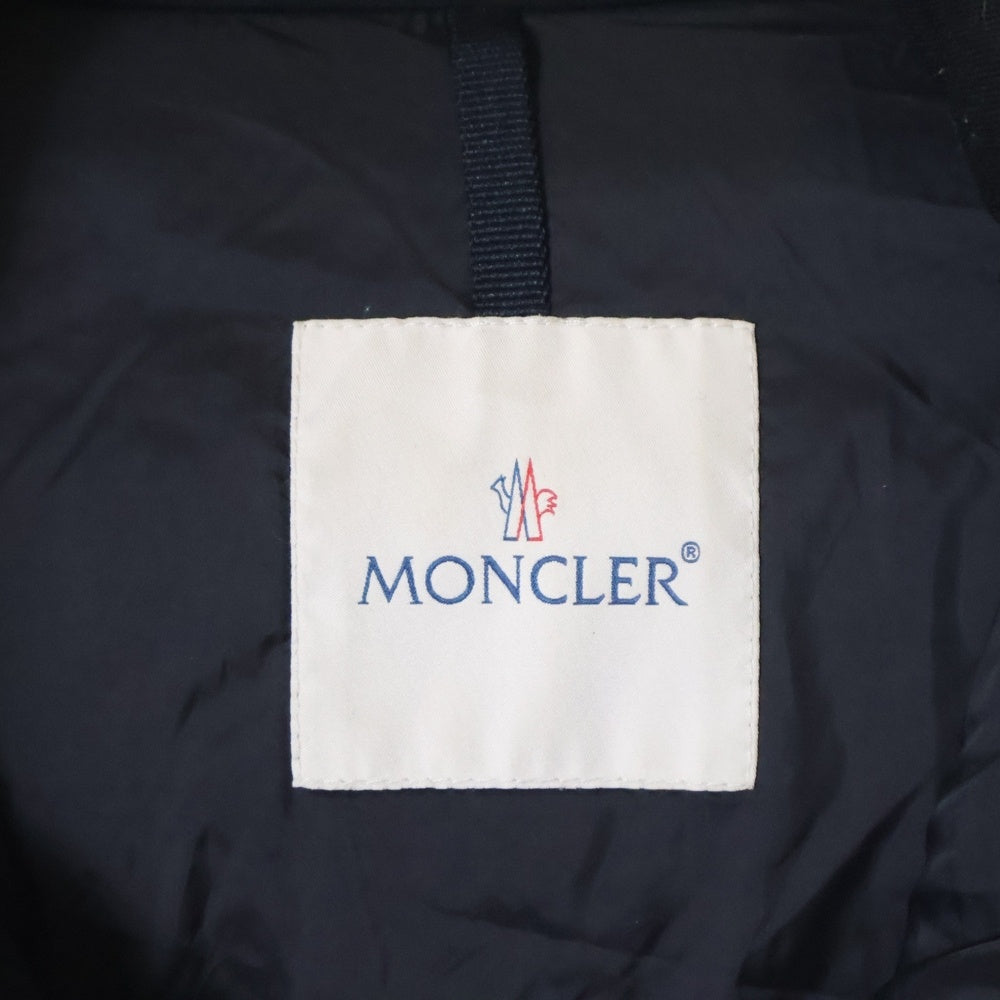 MONCLER(モンクレール) 17AW RYAN GIUBBOTTO ライアン アームロゴワッペン フーデッド ダウンジャケット ブラック C20914139285 53227