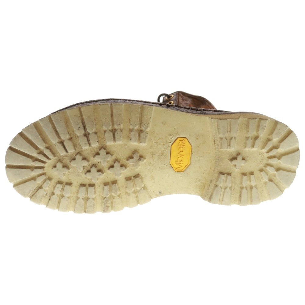 VISVIM(ヴィスヴィム) GRIZZLY BOOTS サイドジップ レースアップ レザー グリズリーブーツ ブラウン