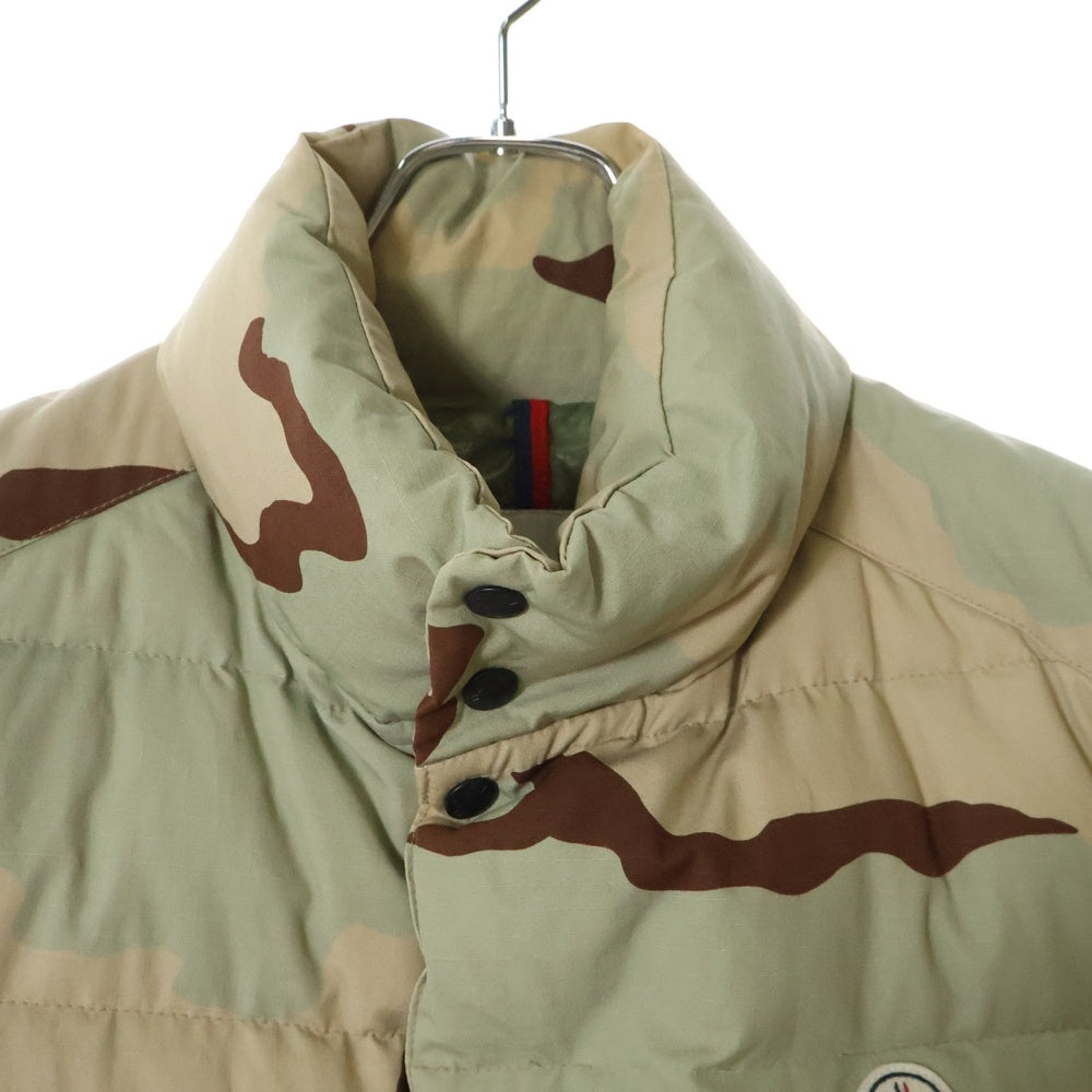MONCLER(モンクレール) 16AW TIB GILET テビ ウッドランドカモ コットンリップストップ ダブルジップ ダウンベスト カーキ B20914335005 57963