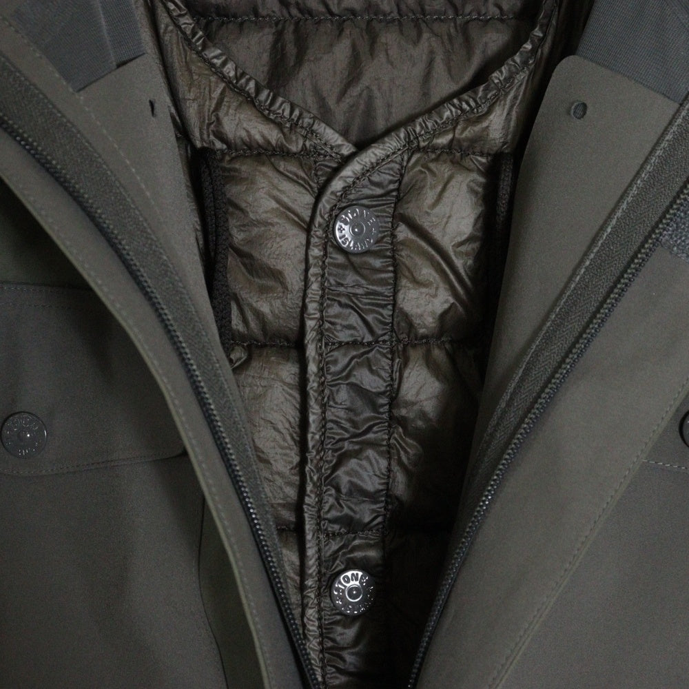 STONE ISLAND(ストーンアイランド) 18AW GHOST PIECE ゴーストピース ミリタリー ダウンジャケット グレー 671542129-B