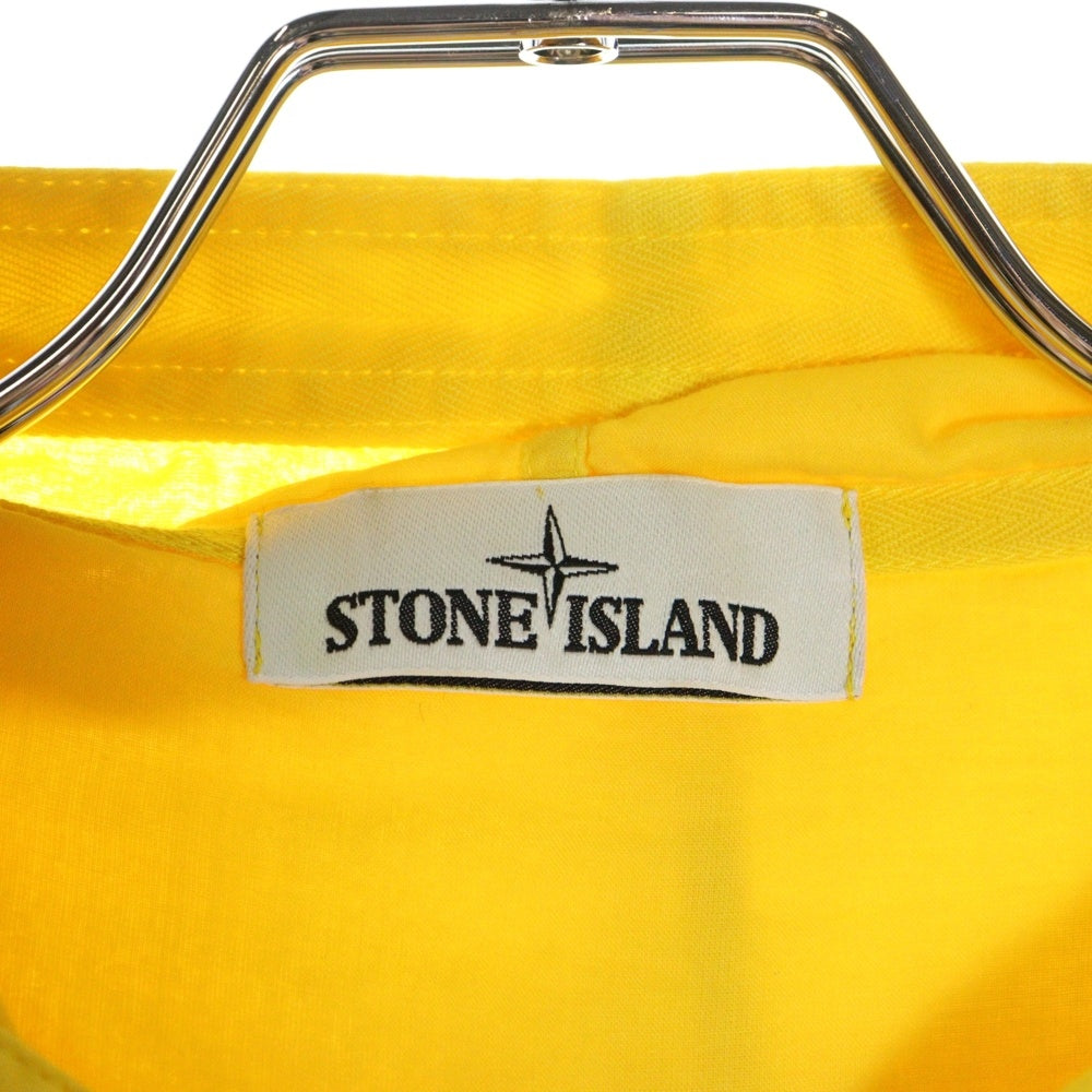 STONE ISLAND(ストーンアイランド) LIGHTWEIGHT COTTON HOODED OVERSHIRT ライトウェイト コットン フーデッド オーバー長袖シャツ イエロー 621511306