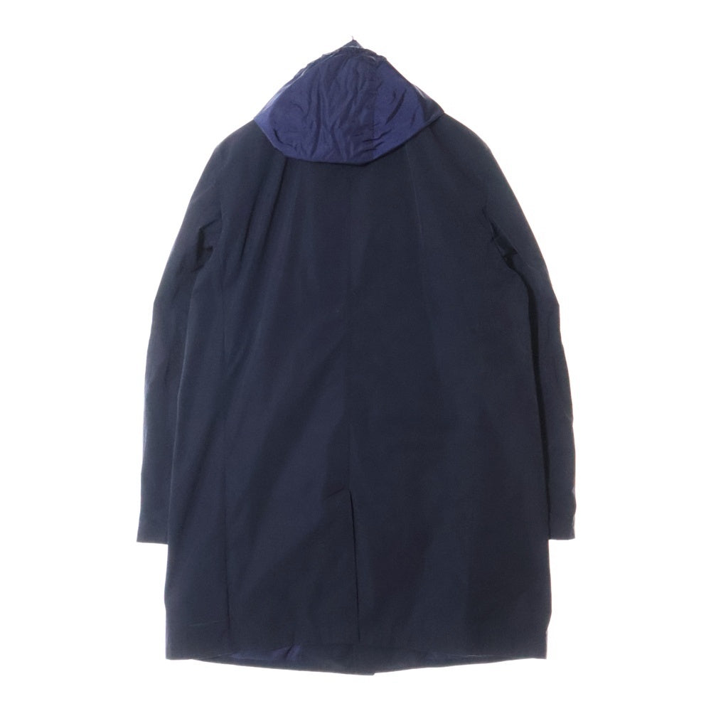 MONCLER(モンクレール) 16SS REYNAUD GIUBBOTTO レイノルド フーデッド ステンカラーコート ネイビー B10914210085 57540