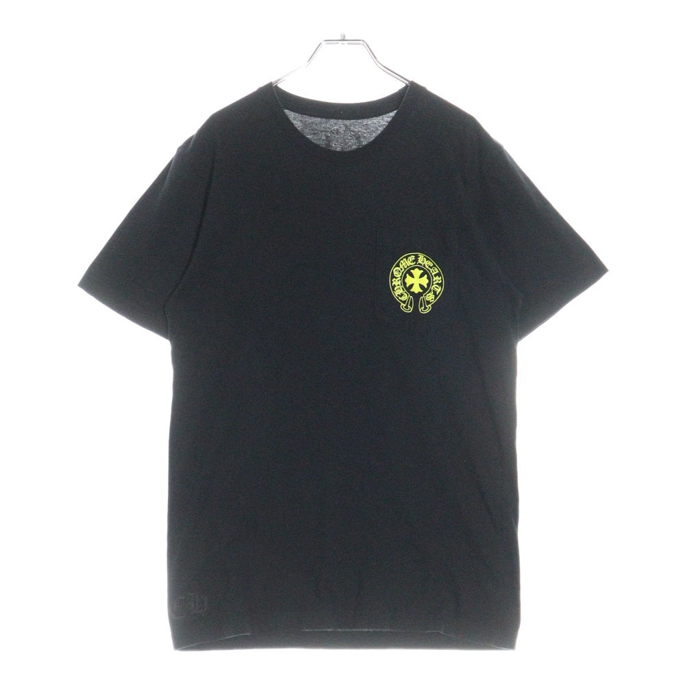 CHROME HEARTS(クロムハーツ) Yellow Made In Hollywood イエロー メイドインハリウッド プリントTシャツ 半袖カットソー ブラック