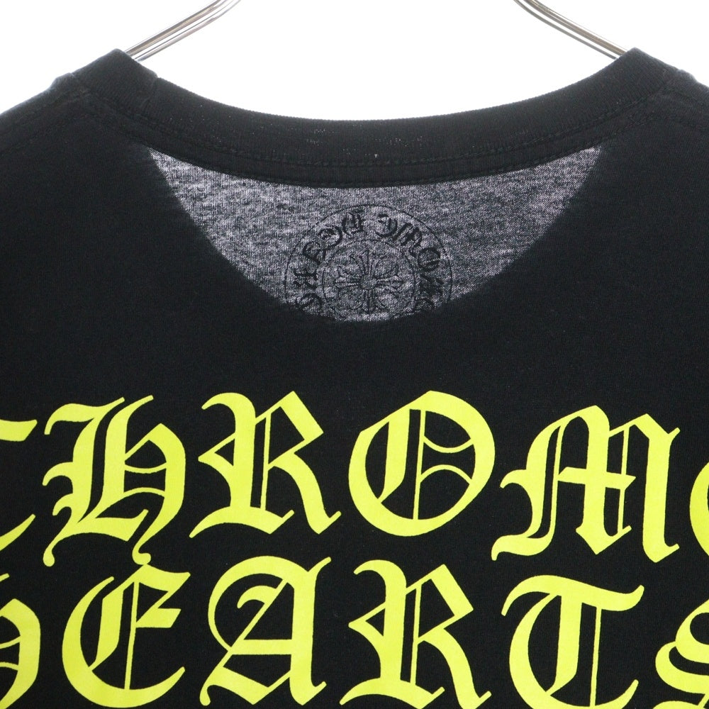 CHROME HEARTS(クロムハーツ) Yellow Made In Hollywood イエロー メイドインハリウッド プリントTシャツ 半袖カットソー ブラック