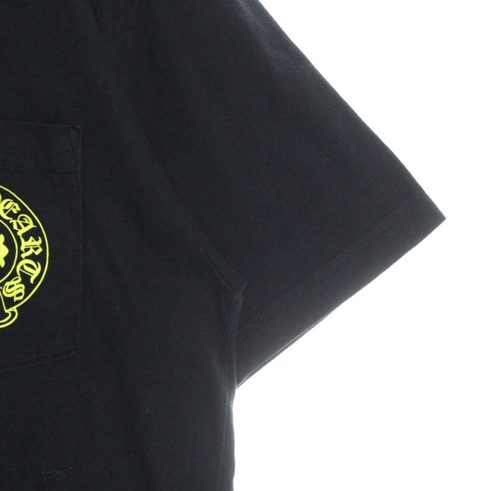 CHROME HEARTS(クロムハーツ) Yellow Made In Hollywood イエロー メイドインハリウッド プリントTシャツ 半袖カットソー ブラック