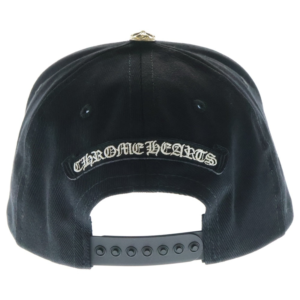 CHROME HEARTS(クロムハーツ) Horseshoe Cross Baseball Cap ホースシュー クロス刺繍 ベースボールキャップ ブラック