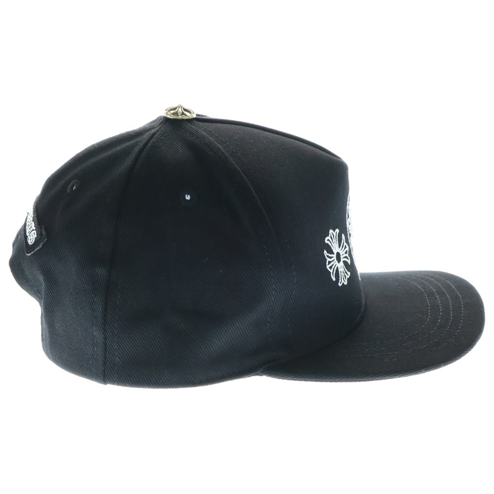 CHROME HEARTS(クロムハーツ) Horseshoe Cross Baseball Cap ホースシュー クロス刺繍 ベースボールキャップ ブラック