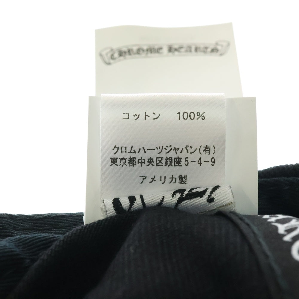 CHROME HEARTS(クロムハーツ) Horseshoe Cross Baseball Cap ホースシュー クロス刺繍 ベースボールキャップ ブラック