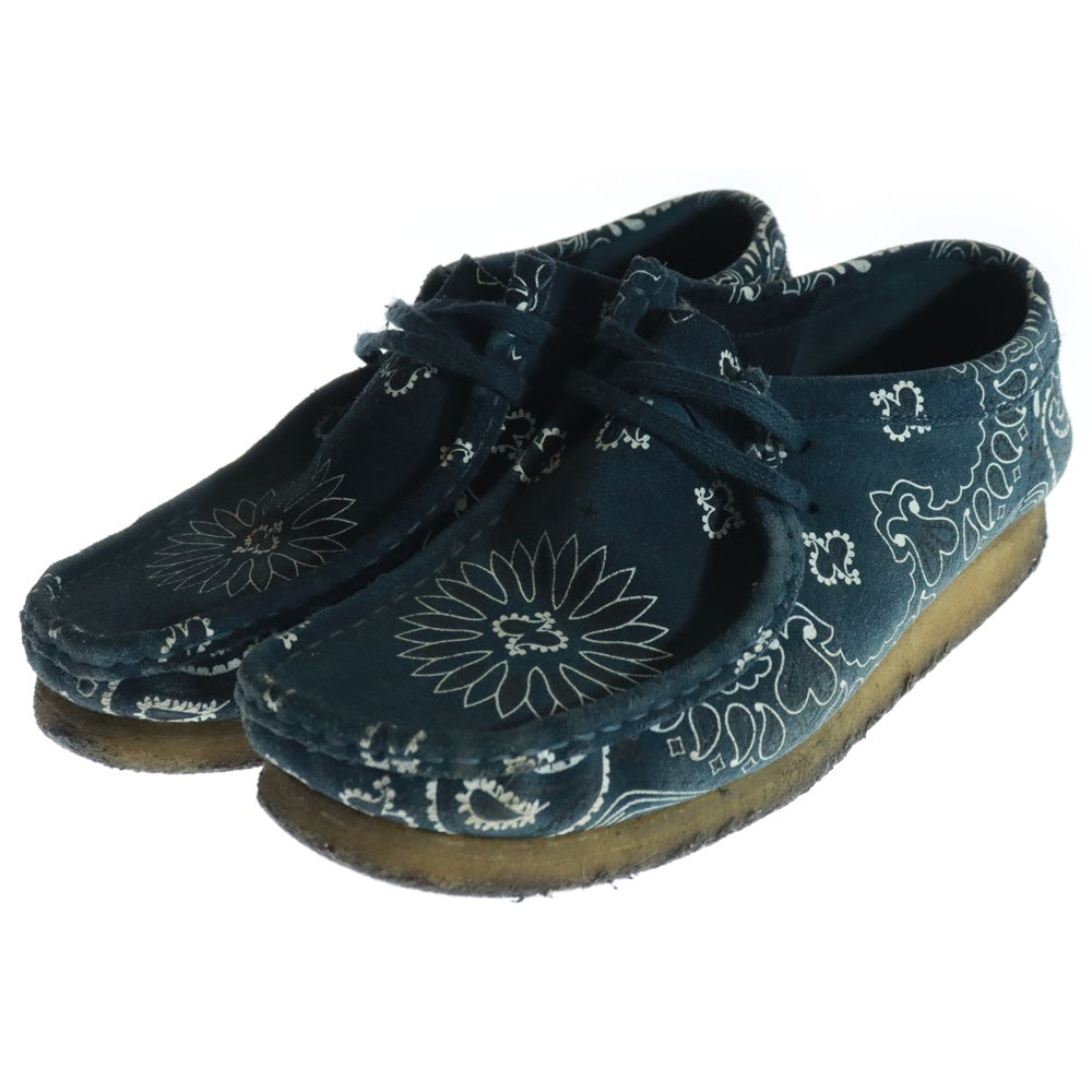 SUPREME(シュプリーム) 19SS ×Clarks Bandana Wallabee クラークス バンダナ ワラビー ローカットスニーカー ネイビー