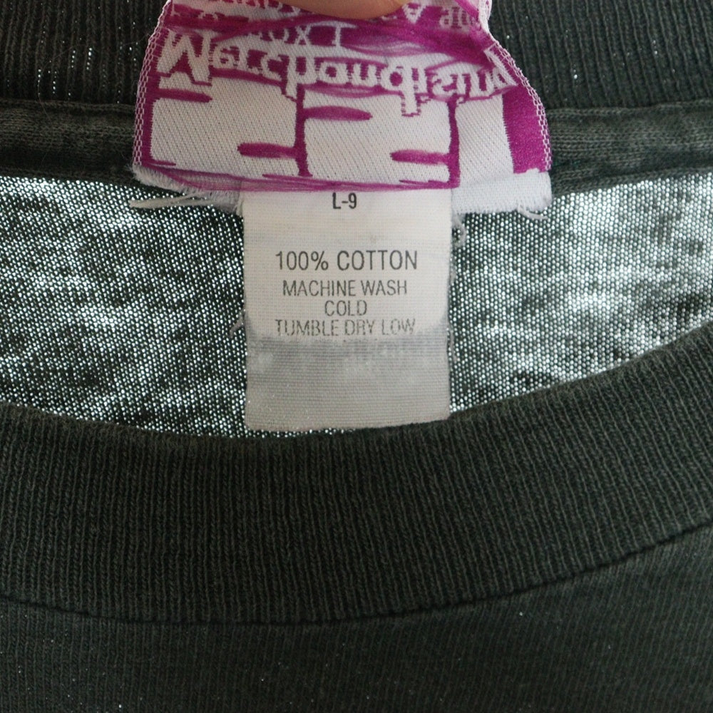 VINTAGE(ヴィンテージ) 90S VINTAGE BLACK FLAG ヴィンテージ ブラックフラグ フロントロゴ 半袖Tシャツ カットソー グリーン