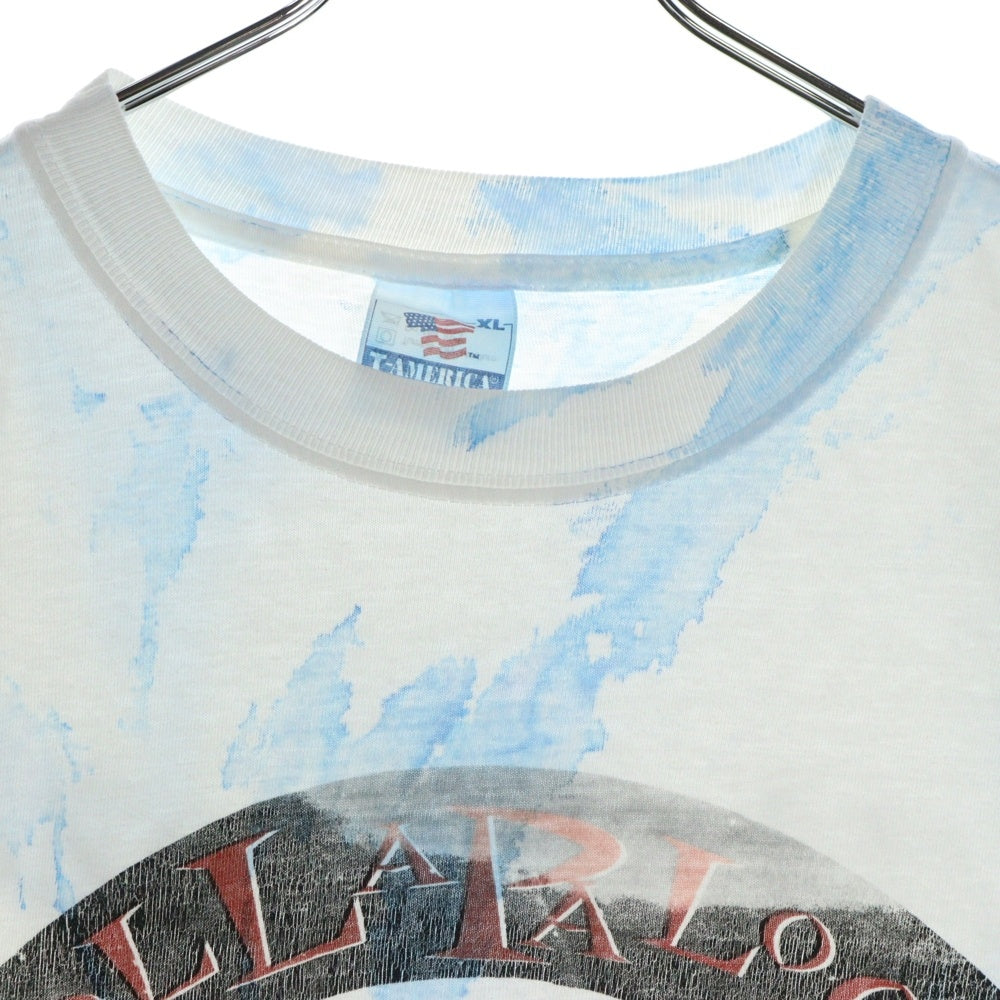 VINTAGE(ヴィンテージ) 90S VINTAGE LOLLAPALOOZA ヴィンテージ ロラパルーザ タイダイ柄 プリント 半袖Tシャツ カットソー ホワイト/ブルー
