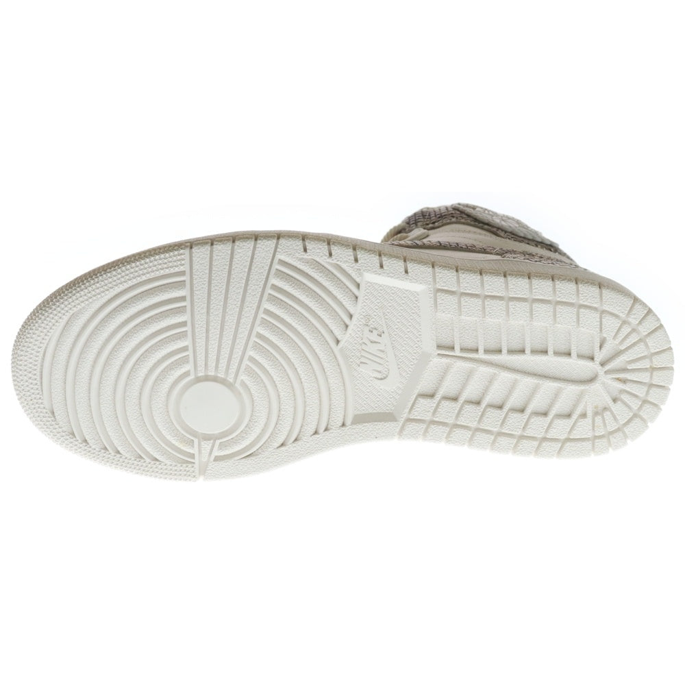 NIKE(ナイキ) WMNS AIR JORDAN 1 RETRO HIGH WHITE SNAKE ウィメンズ エアジョーダン スネーク ハイカットスニーカー ホワイト US8/25cm レディース AH7389-004