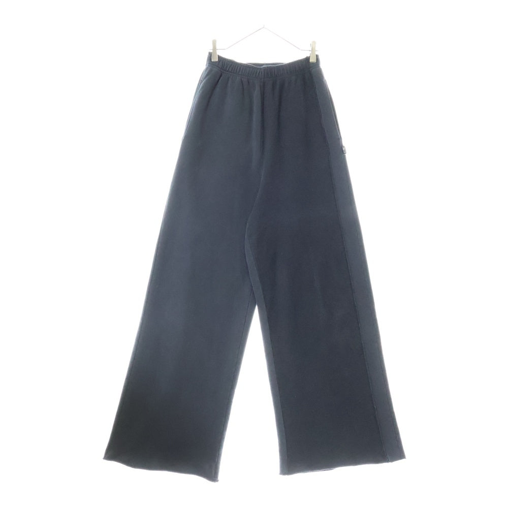 MM6 Maison Margiela(エムエムシックスメゾンマルジェラ) 24AW Inside Out Sweatpants インサイドアウト ワイドレッグスウェットパンツ ブラック SH0KA0024
