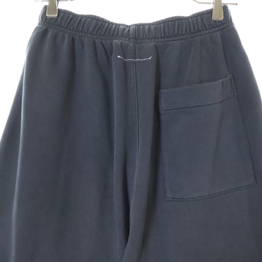 MM6 Maison Margiela(エムエムシックスメゾンマルジェラ) 24AW Inside Out Sweatpants インサイドアウト ワイドレッグスウェットパンツ ブラック SH0KA0024