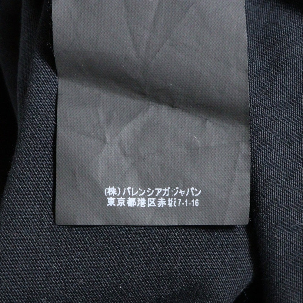 BALENCIAGA(バレンシアガ) 18SS ロゴプリント クルーネック 半袖Tシャツ カットソー ブラック 485978