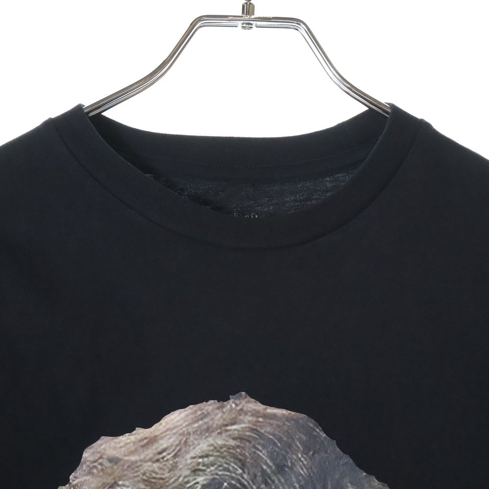 ih nom uh nit PARIS(インノミネイトパリス) ×NARCOS PABLO ESCOBAR ナルコス パブロエスコバル フォトプリント クルーネック コットン 半袖Tシャツ カットソー ブラック