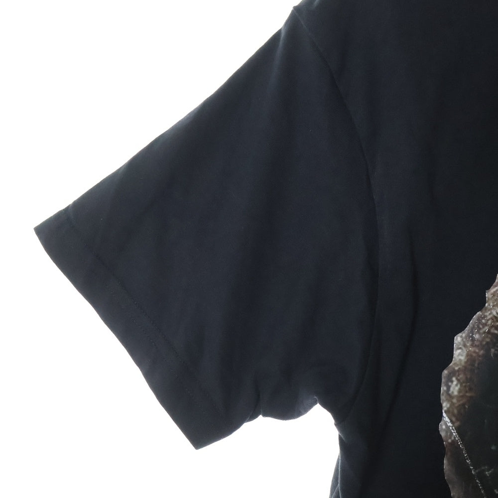 ih nom uh nit PARIS(インノミネイトパリス) ×NARCOS PABLO ESCOBAR ナルコス パブロエスコバル フォトプリント クルーネック コットン 半袖Tシャツ カットソー ブラック