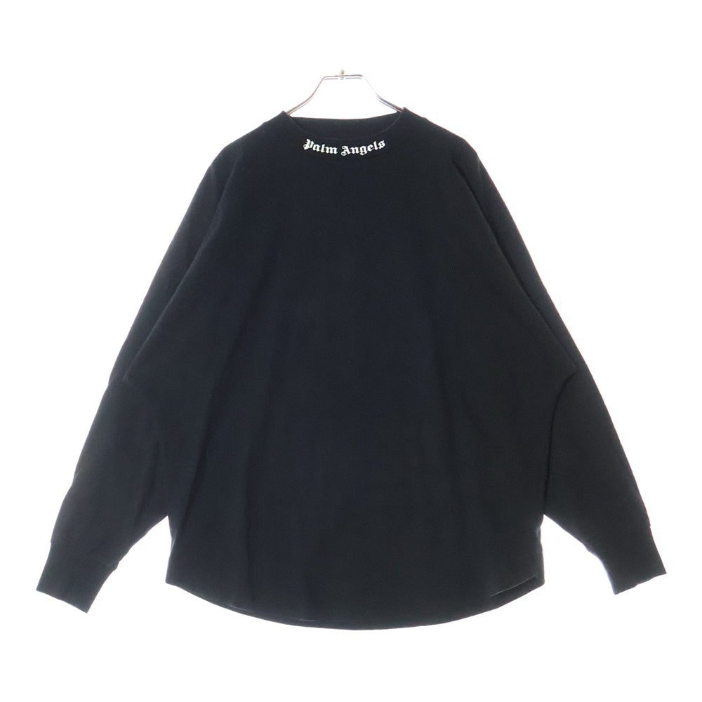Palm Angels(パームエンジェルス) 21SS CLASSIC LOGO OVER TEE L/S クラシックロゴ オーバー コットン 長袖Tシャツ ブラック PMAB001R21JER001