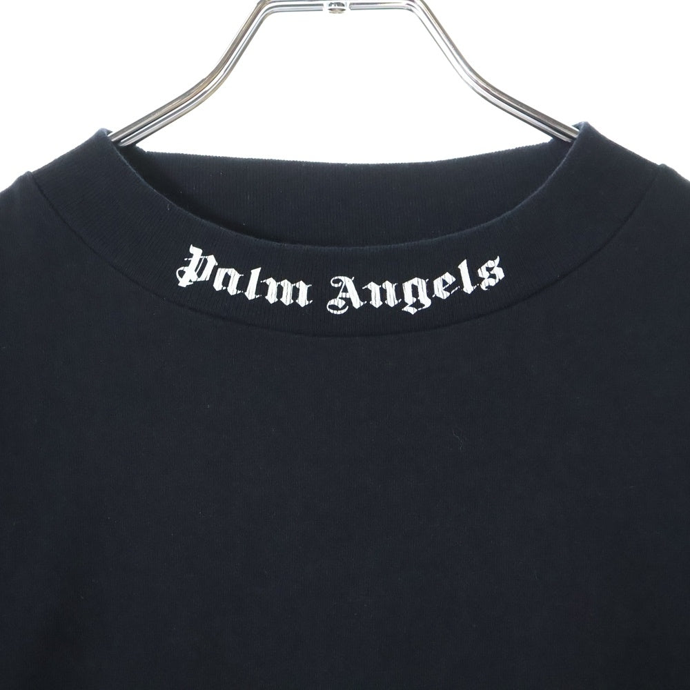 Palm Angels(パームエンジェルス) 21SS CLASSIC LOGO OVER TEE L/S クラシックロゴ オーバー コットン 長袖Tシャツ ブラック PMAB001R21JER001